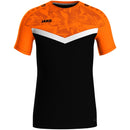 JAKO T-shirt Iconic - zwart/fluo oranje