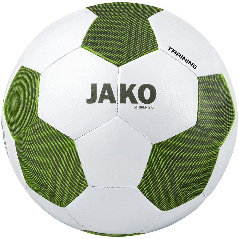 JAKO Trainingsbal Striker 2.0 - Wit/Kaki/Fluogroen