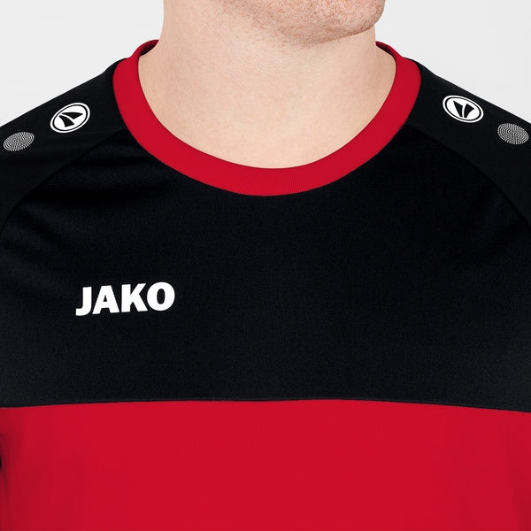 JAKO Shirt Boca KM - zwart/sportrood