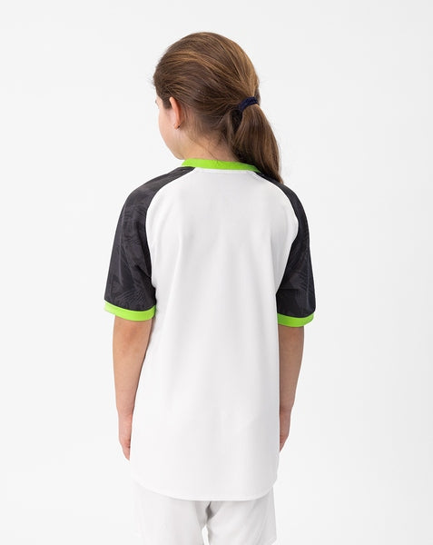 JAKO Shirt Iconic KM - wit/zwart/fluogroen