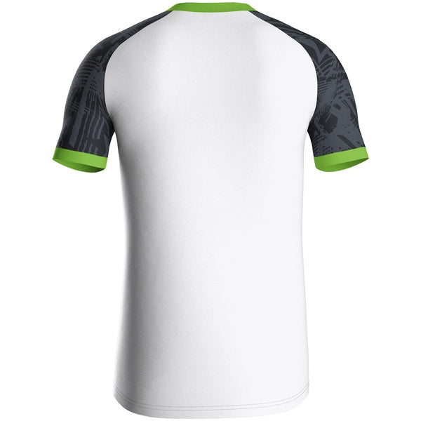 JAKO Shirt Iconic KM - wit/zwart/fluogroen