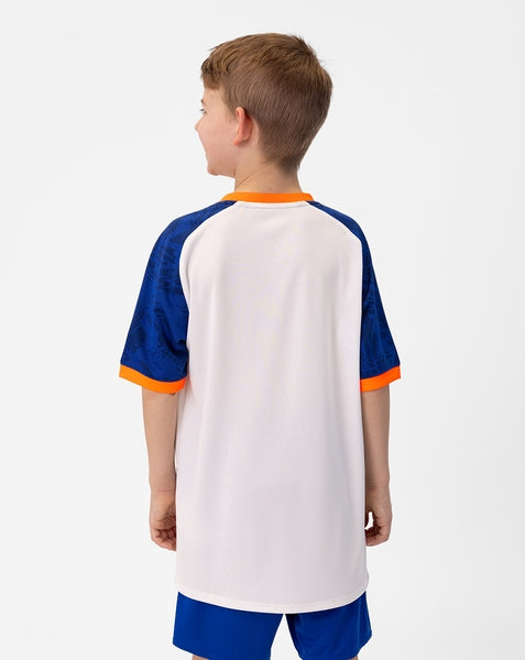 JAKO Shirt Iconic KM - wit/sportroyal/fluo oranje