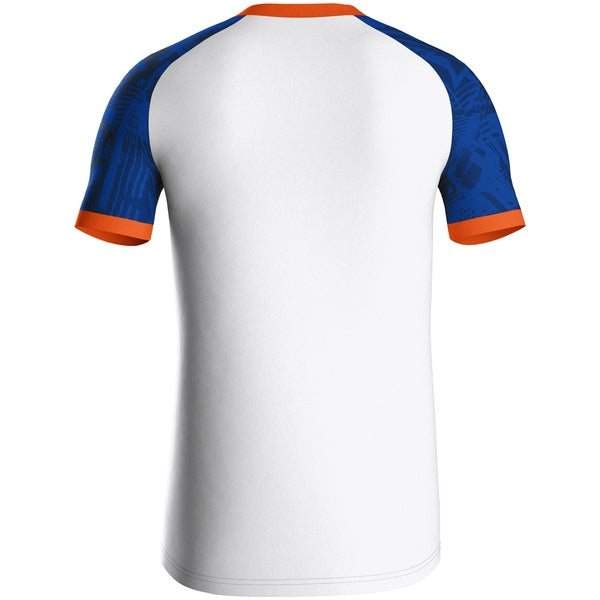 JAKO Shirt Iconic KM - wit/sportroyal/fluo oranje