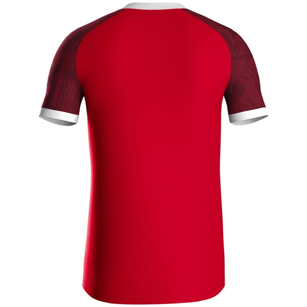 JAKO Shirt Iconic KM - sportrood/wijnrood