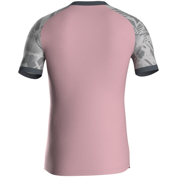 JAKO Shirt Iconic KM - antiek roze/zachtgrijs/antra light