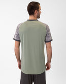 JAKO Shirt Iconic KM - mintgroen/zachtgrijs/antra light