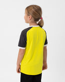 JAKO Shirt Iconic KM - zachtgeel/zwart