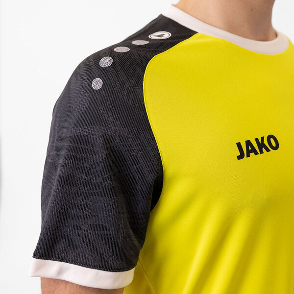 JAKO Shirt Iconic KM - zachtgeel/zwart