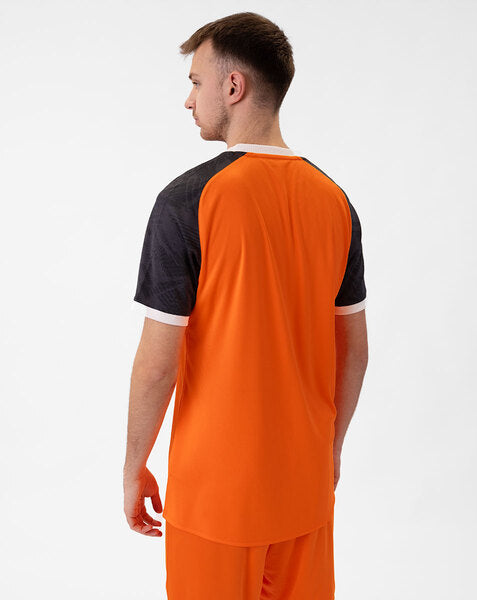 JAKO Shirt Iconic KM - fluo oranje/zwart