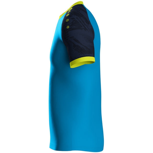 JAKO Shirt Iconic KM - JAKO-blauw/marine/fluogeel