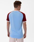 JAKO Shirt Iconic KM - zachtblauw/wijnrood