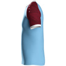 JAKO Shirt Iconic KM - zachtblauw/wijnrood