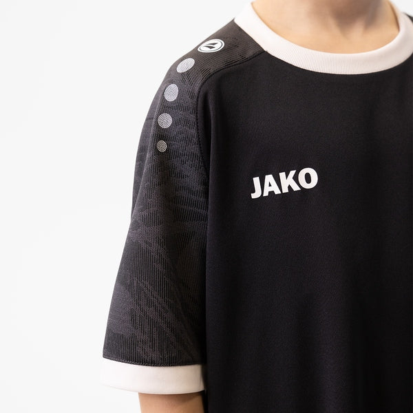 JAKO Shirt Iconic KM - zwart/antraciet