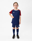 JAKO Shirt Iconic KM - navy/chillrood