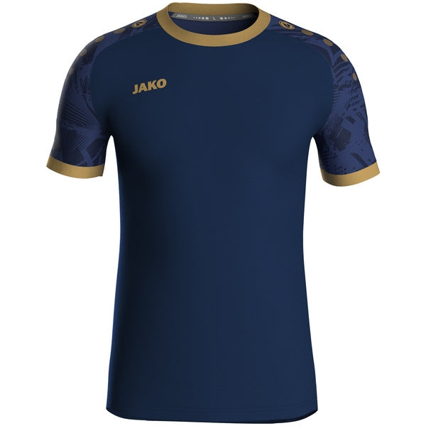 JAKO Shirt Iconic KM - navy/marine/goud