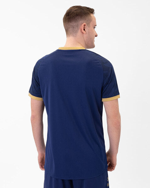 JAKO Shirt Iconic KM - navy/marine/goud