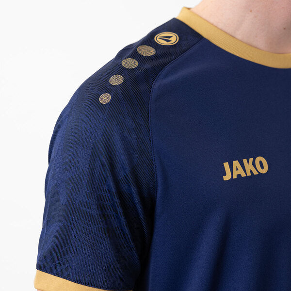 JAKO Shirt Iconic KM - navy/marine/goud