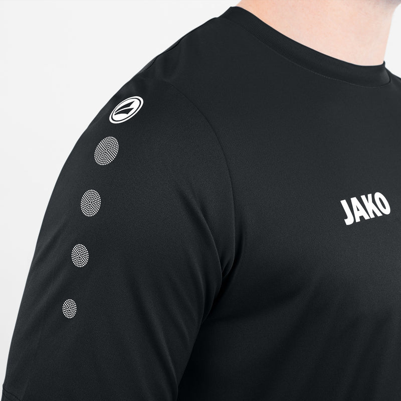 JAKO Trainingsset Kinderen zwart | T-Shirt + Short inclusief opdruk