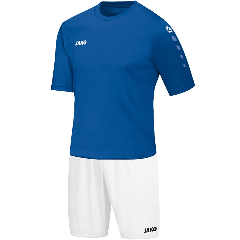 JAKO Trainingsset Kinderen blauw | T-Shirt + Short inclusief opdruk