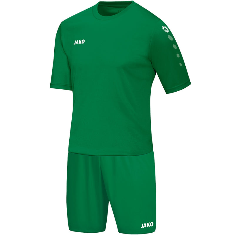 JAKO Trainingsset Kinderen groen | T-Shirt + Short inclusief opdruk