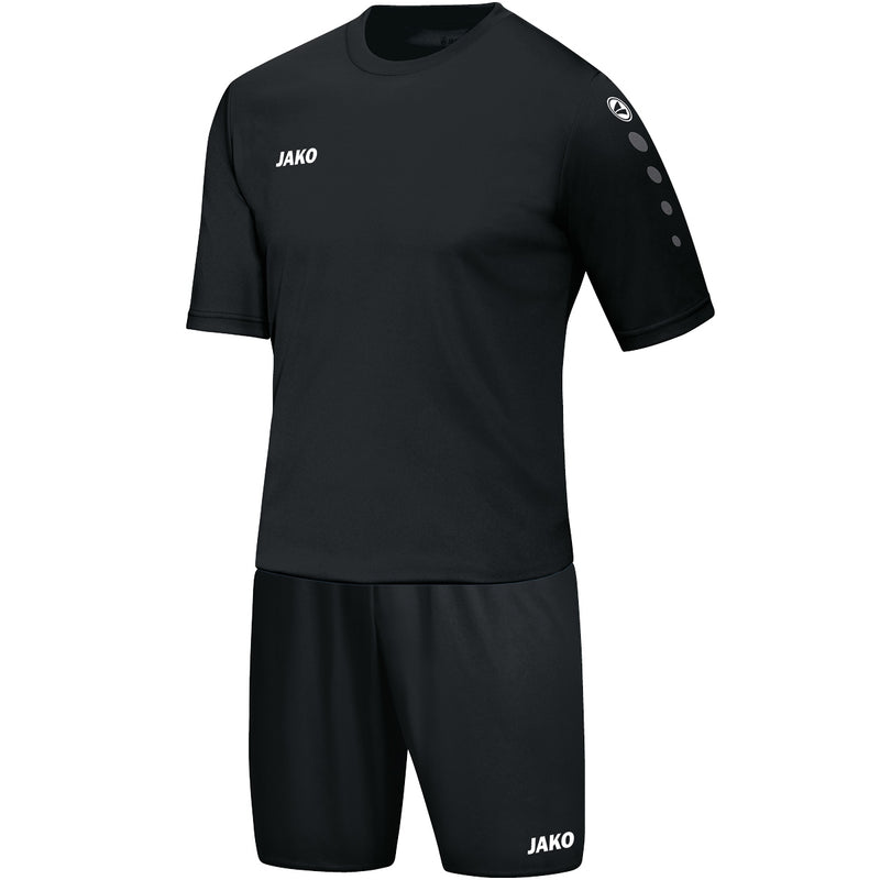 JAKO Trainingsset Kinderen zwart | T-Shirt + Short inclusief opdruk