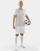 JAKO Shirt Dynamic korte mouw - lichtgrijs/wit/steengrijs