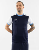 JAKO Shirt Dynamic korte mouw - marine/wit/hemelsblauw