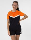 JAKO T-shirt Iconic - zwart/fluo oranje