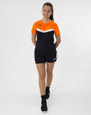 JAKO T-shirt Iconic - zwart/fluo oranje