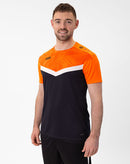JAKO T-shirt Iconic - zwart/fluo oranje