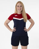 JAKO T-shirt Iconic - marine/chillrood