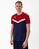 JAKO T-shirt Iconic - marine/chillrood