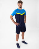 JAKO T-shirt Iconic - marine JAKO-blauw/fluogeel