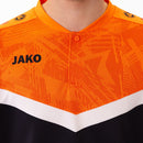 JAKO Polo Iconic - zwart/fluo oranje