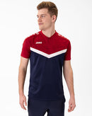 JAKO Polo Iconic - marine/chillrood