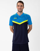 JAKO Polo Iconic - marine JAKO-blauw/fluogeel