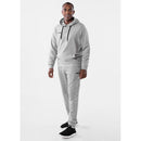 JAKO Sweater met kap Base - lichtgrijs gemeleerd