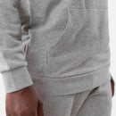 JAKO Sweater met kap Base - lichtgrijs gemeleerd