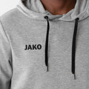 JAKO Sweater met kap Base - lichtgrijs gemeleerd