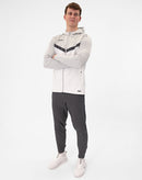 JAKO Jas met kap Iconic - wit/zachtgrijs
