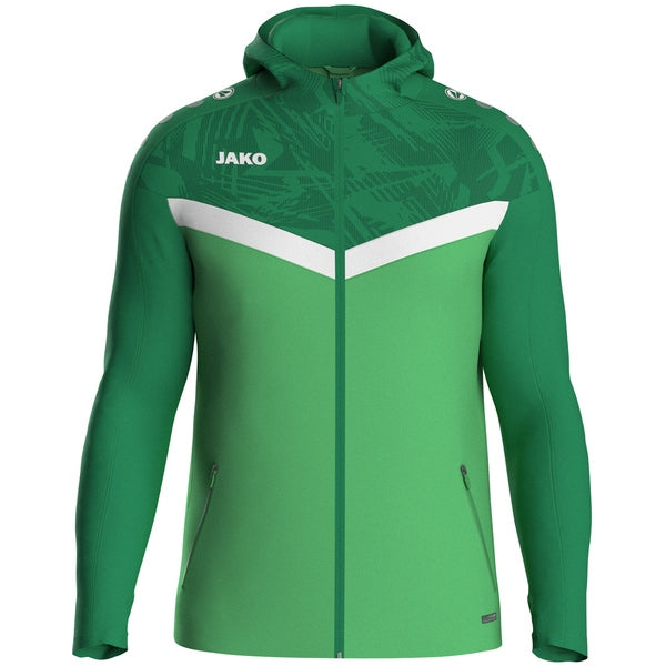 JAKO Jas met kap Iconic - zachtgroen/sportgreen