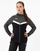 JAKO Jas met kap Iconic - zwart/antraciet