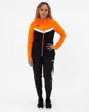 JAKO Jas met kap Iconic - zwart/fluo oranje