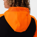JAKO Jas met kap Iconic - zwart/fluo oranje