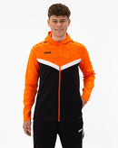 JAKO Jas met kap Iconic - zwart/fluo oranje