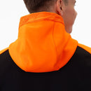 JAKO Jas met kap Iconic - zwart/fluo oranje