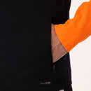 JAKO Jas met kap Iconic - zwart/fluo oranje