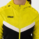 JAKO Jas met kap Iconic - zwart/zachtgeel