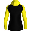 JAKO Jas met kap Iconic - zwart/zachtgeel