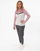 JAKO Jas met kap Iconic - zachtgrijs/antiek roze/anthra light